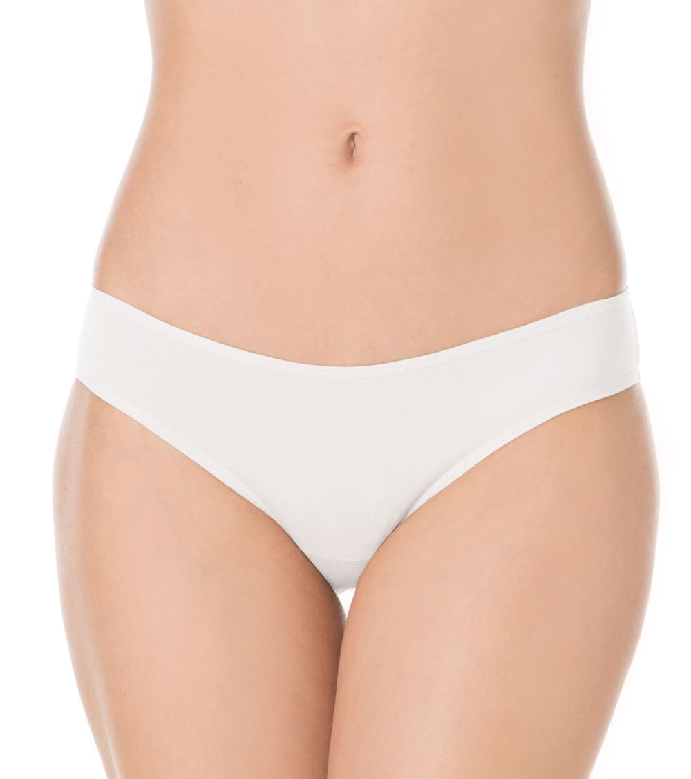Calcinha de Algodão Biquini 50331 Branco - P