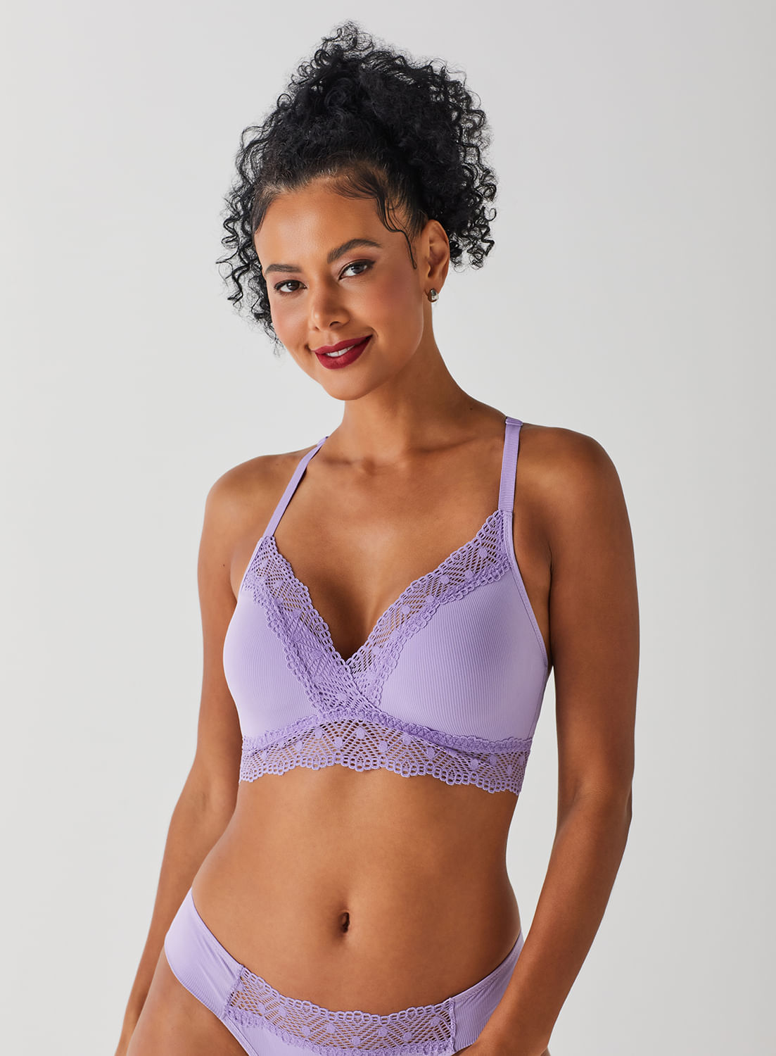 Sutiã Bralette Canelado Equilibrium 51880 - Peça Promocional