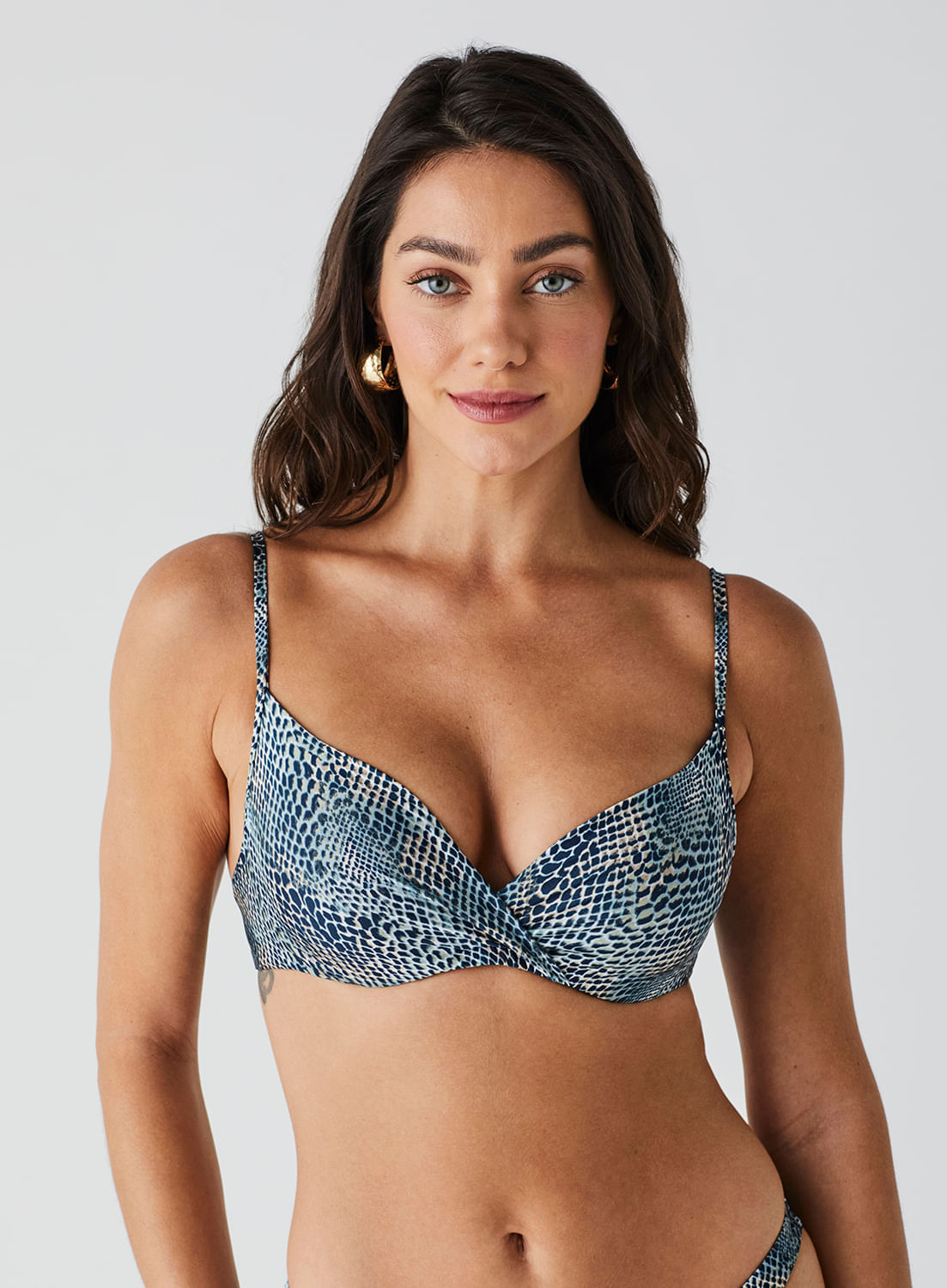 Biquíni Lift Transpassado Estampado 15506