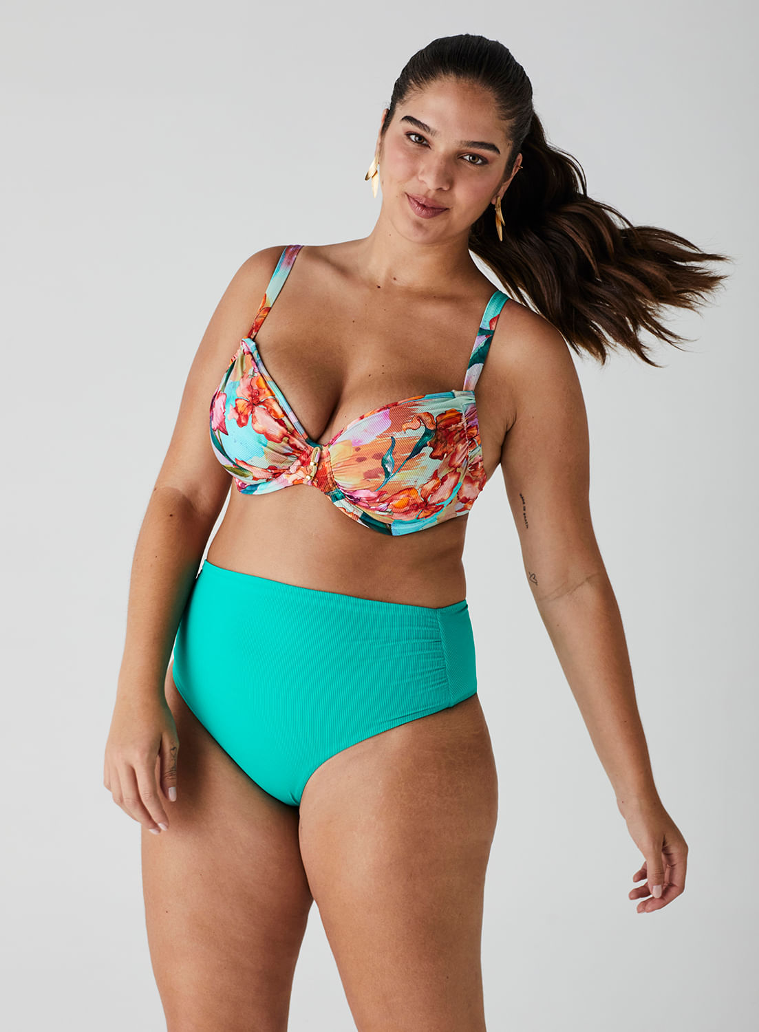 Biquíni Calcinha Hot Panty Modeladora Canelada 17700