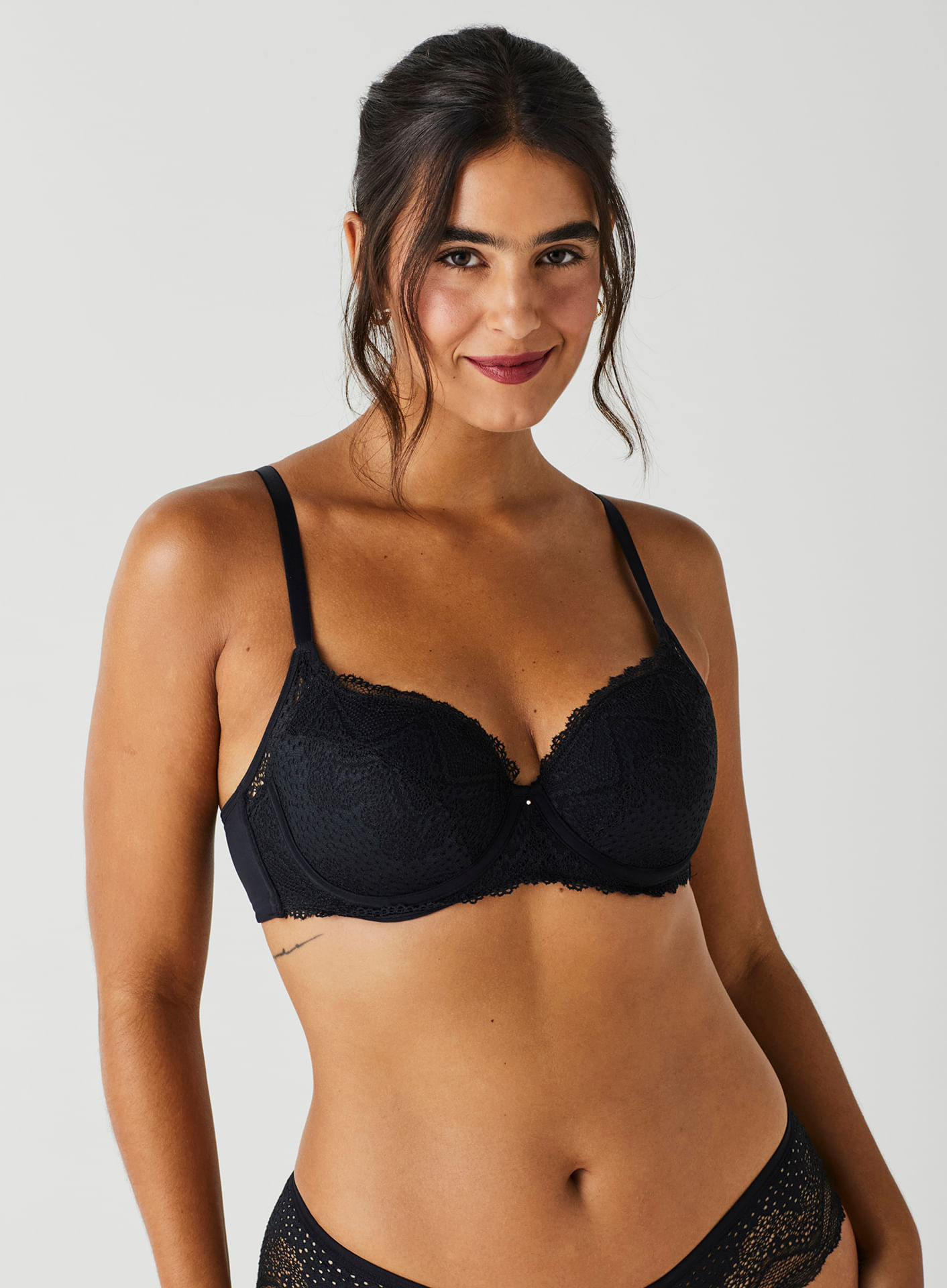 Sutiã de Renda Com Bojo Com Aro Super Lift Lovely 51555