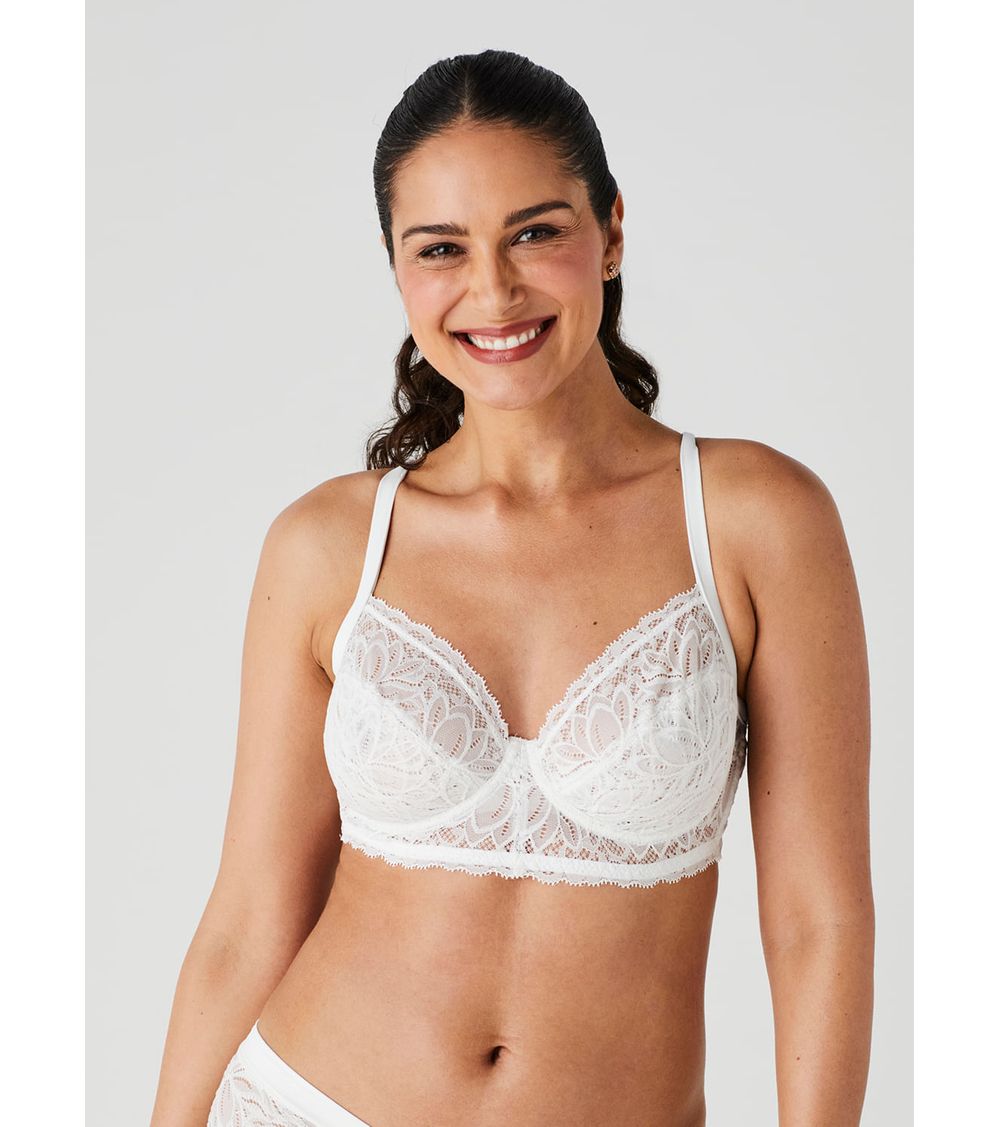 Sutiã de Renda Sem Bojo Com Aro Lift Corset Confidence 51878 Lótus 42C