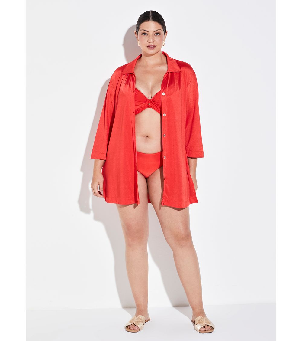Camisão Curto Tricot Like 19757 Radiant Red G