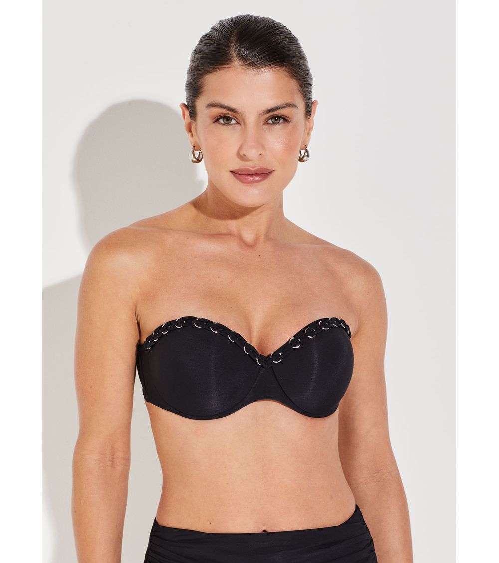 Biquíni Tomara que Caia 18800 Super Black 44C