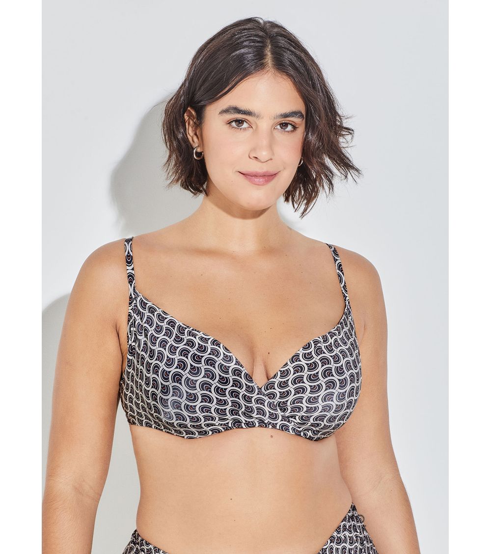 Biquíni Lift Transpassado Estampado 15807 Curvas Poentes 42B