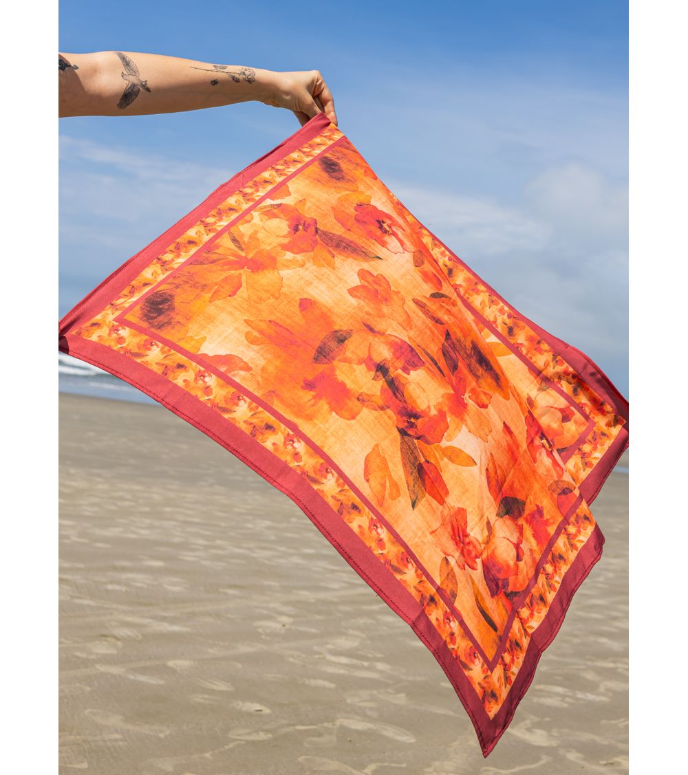 Lenço Adorno Estampado 804 Melodia do Verão UN