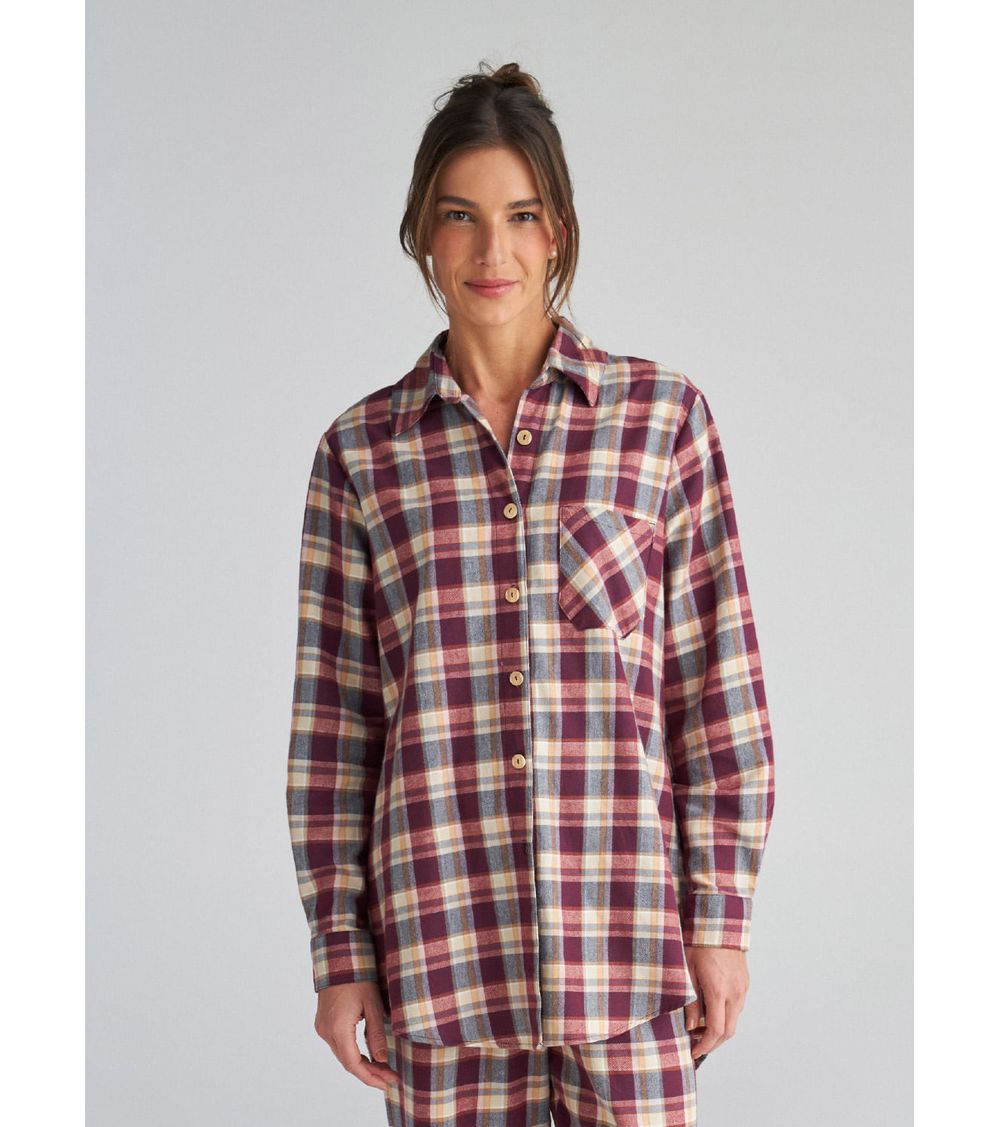 Camisa de Pijama com Botão 21736 Scotland M